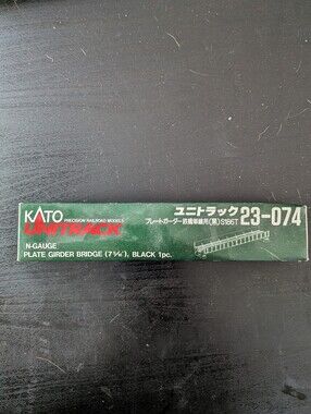 2 X KATO UNITRACK Plate Girder Bridge 23-074 - Black